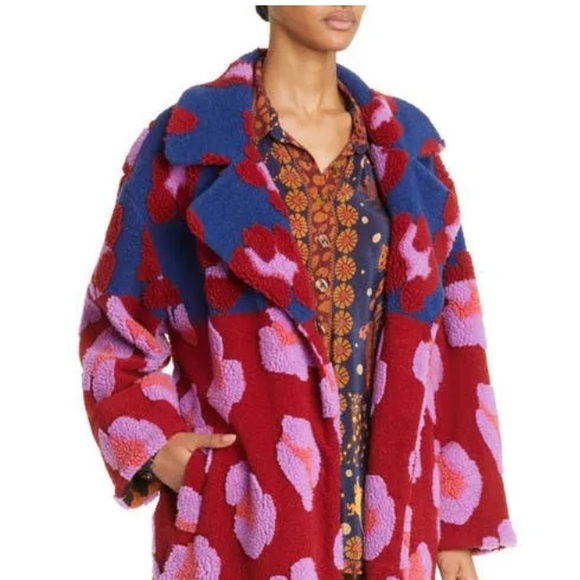Farm Rio Mixed Leopard 🐆 Coat - NWT - L - Picture 2 of 15